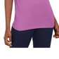 Karen Scott Women's Cotton Crochet Trim T-Shirt Purple Size Medium
