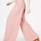 Bar III Women's Pleated Wide Leg Pants Red Size 4