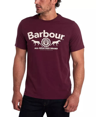Barbour Men's Max Logo Graphic T-Shirt Red Size Large