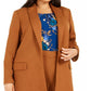 Calvin Klein Women's Plus Size Notched Lapel Blazer Brown Size 20W