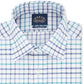 Eagle Men's Big & Tall Classic/Regular-Fit Non-Iron Flex Collar Check Dress Shirt Blue Size 37-38