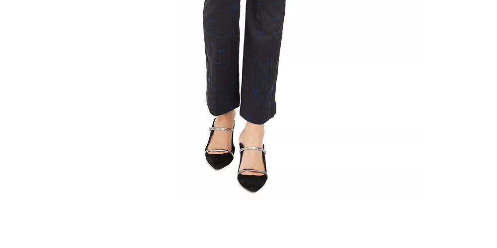 Alfani Women's Jacquard Tummy Control Pants Blue Size 2 Petite