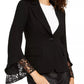 Nanette Lepore Women's Lace Sleeve Blazer Black Size 10