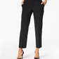 Kasper Women's Tab Waist Modern Dress Pants Black Size 6P