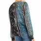INC International Concepts Women's Printed Tie-Front Blouse Black Size X-Small