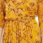 Alfani Women's  3/4-Sleeve Printed Tunic Yellow Size Petite Medium