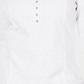 Karen Scott Women's Lace-Front Henley Top  White Size Small