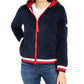 Tommy Hilfiger Women's Faux-Sherpa Hoodie Navy Size X-Large