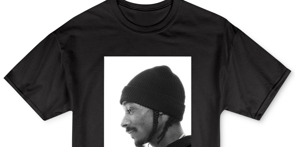 Merch Traffic Men's Snoop Profile Graphic T-Shirt Black Size Medium