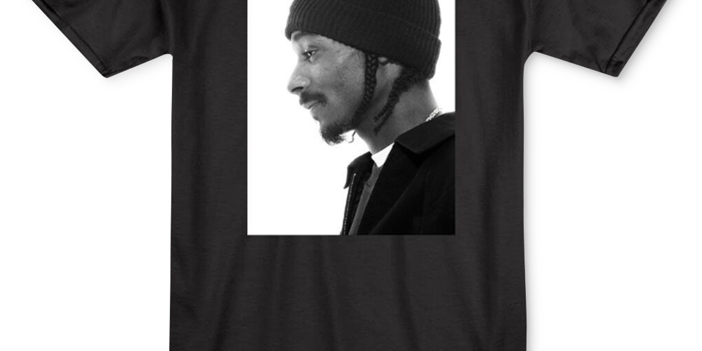 Merch Traffic Men's Snoop Profile Graphic T-Shirt Black Size Medium