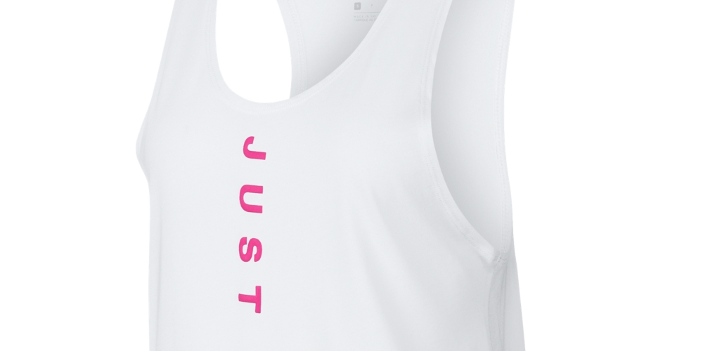 Nike Women's Miler Dri-Fit Just Do It Running Tank Top White Size Small