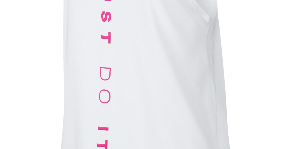 Nike Women's Miler Dri-Fit Just Do It Running Tank Top White Size Small
