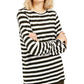 Michael Kors Women's Striped Long-Sleeve Top Regular & Large White Size Large