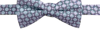 Ryan Seacrest Distinction Men's Bona Silk Geometric Bow Tie Blue Size Regular