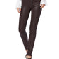 Paige Denim Juniors' Faux Leather Skinny Pants Brown Size 27