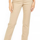 Style & Co Women's Tummy-Control Straight-Leg Fashion Jeans Beige Size 4 T/L