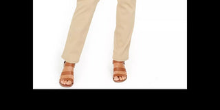 Style & Co Women's Tummy-Control Straight-Leg Fashion Jeans Beige Size 4 T/L