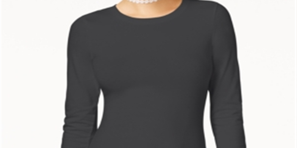 Planet Gold Junior's Long Sleeve T-Shirt Gray Size S