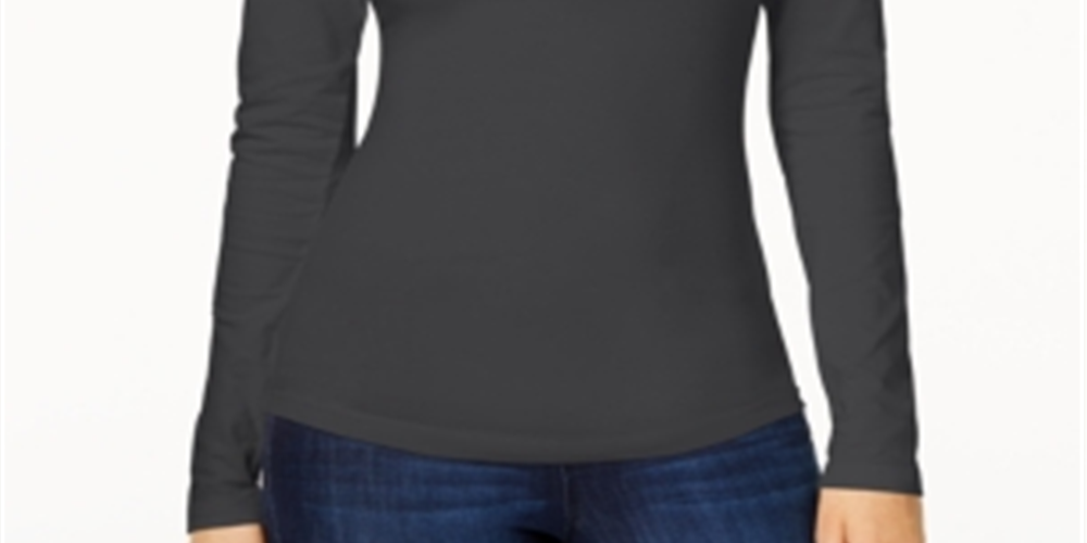 Planet Gold Junior's Long Sleeve T-Shirt Gray Size S