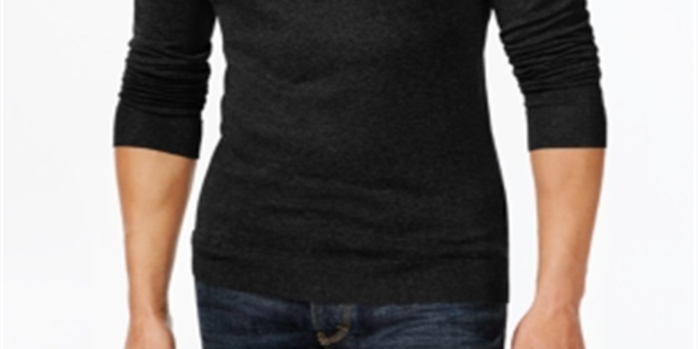 Alfani Men's Turtleneck Sweater Black Size Medium