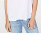 INC International Concepts Women's Lace Linen-Blend Cold-Shoulder Top White Size X-Small