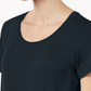 JM Collection Women's Scoop-Neck Top Blue Size X-Small