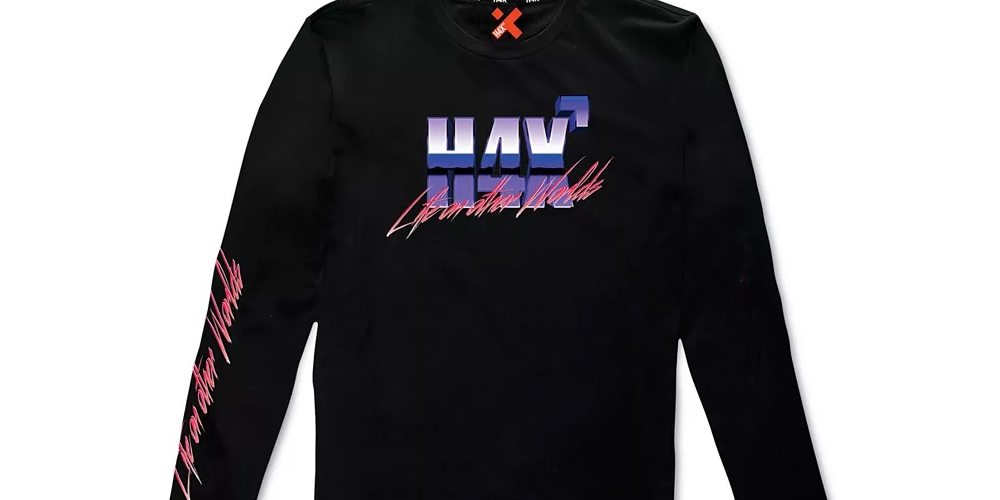 H4X Men's 80S Logo Graphic T-Shirt Black Size X-Large