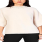Alfani Women's Embellished Collar Pullover Sweater White Size L