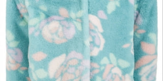 Epic Threads Toddler Girl's Floral Print Faux Fur Jacket Blue Size 3T