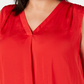 Alfani Women's Plus Size V-Neck Top Mediun Red Size 3X