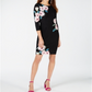 INC International Concepts Women's Floral Business Sheath Dress Black Size 2XL