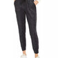 INC International Concepts Women's Sparkle Jogger Pants Black Size Medium