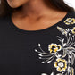 JM Collection Women's Floral Scoop-Neck Top Gold Size X-Small