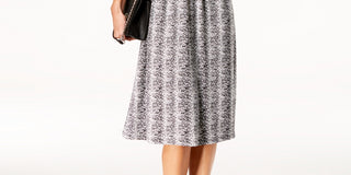 NY Collection Women's Printed Dress BlackSize Petite Large