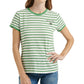 Lucky Brand Men's Short Sleeve Crew Neck Lucky You Striped Tee Green Size XL