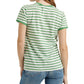 Lucky Brand Men's Short Sleeve Crew Neck Lucky You Striped Tee Green Size XL