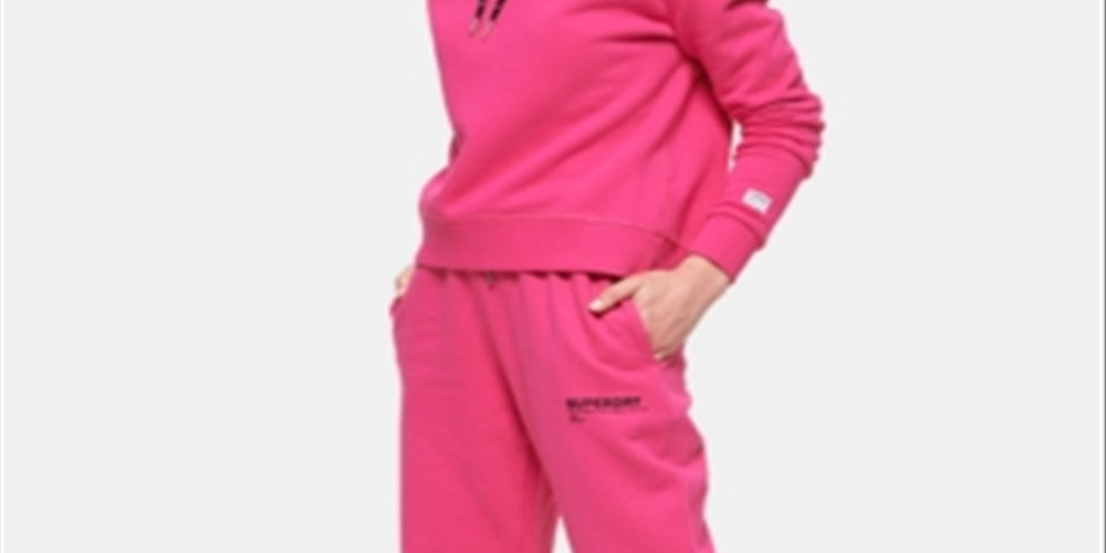 Superdry Women's Cotton Elissa Jogger Pants Pink Size XS