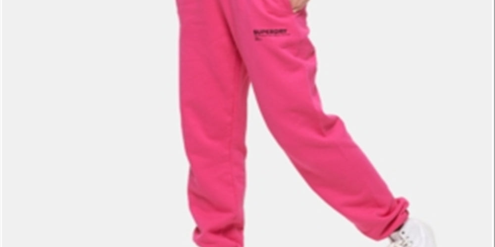 Superdry Women's Cotton Elissa Jogger Pants Pink Size XS