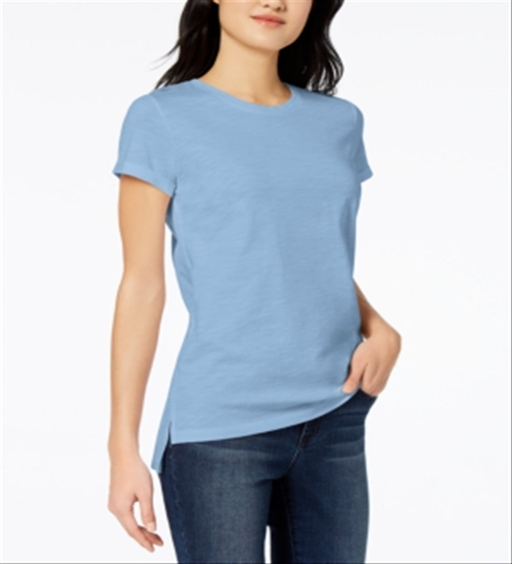 Maison Jules High-Low T-Shirt Blue Size M