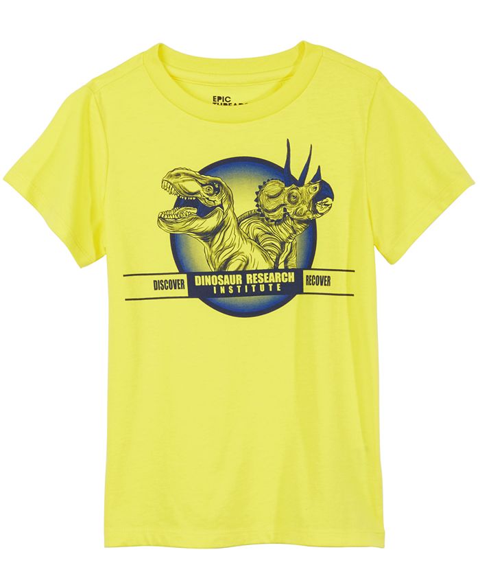 Epic Threads Little Boy's Dino Research T-Shirt Yellow Size 6
