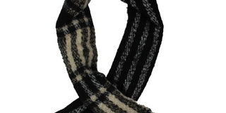 Free People Women's Gemini Blanket Plaid Winter Scarf Black Size Regular
