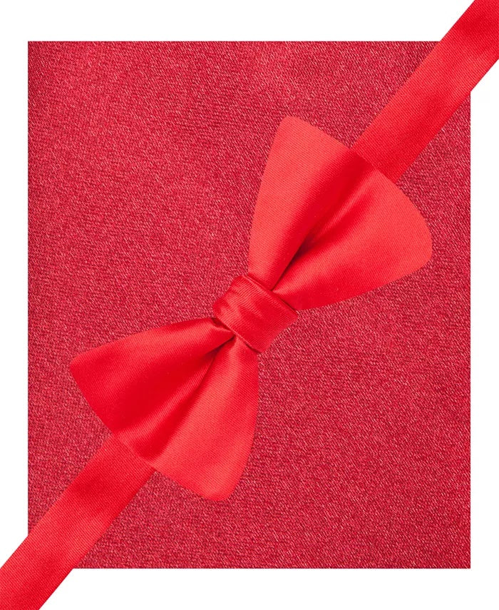 Alfani Men's Satin Dress Bow Tie Red Size Regular