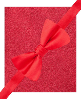 Alfani Men's Satin Dress Bow Tie Red Size Regular