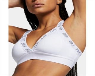 Nike Women's Indy Open-Back Low-Impact Sports Bra White Size X-Small