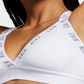 Nike Women's Indy Open-Back Low-Impact Sports Bra White Size X-Small