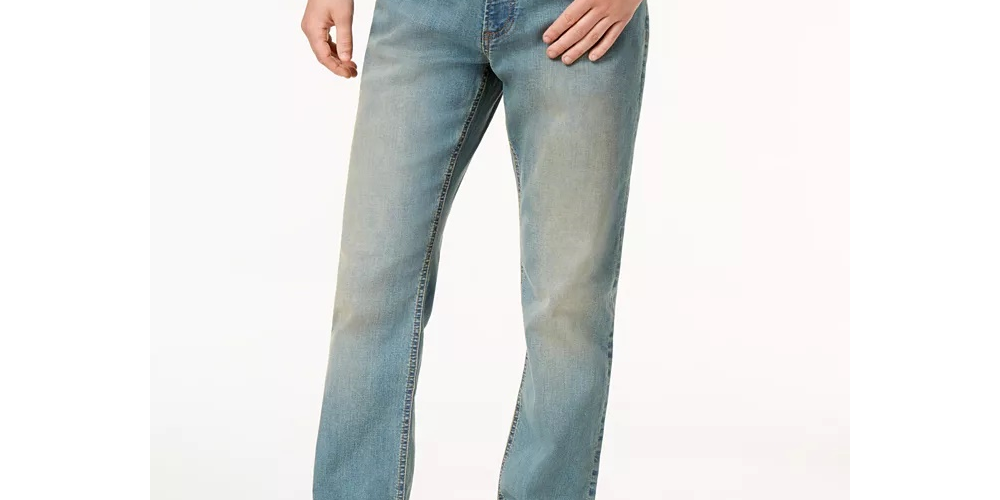 American Rag Men's Barkley Denim Mid Rise Straight Leg Jeans Blue Size 34X30