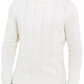 Tasso Elba Men's Cashmere Textured Turtleneck Sweater Cream Size Medium