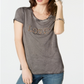 Inc Embellished Love T-Shirt Gray Size L