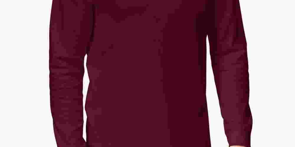 Club Room Men's Long Sleeve Classic Fit Casual Shirt Red Size XX-Large