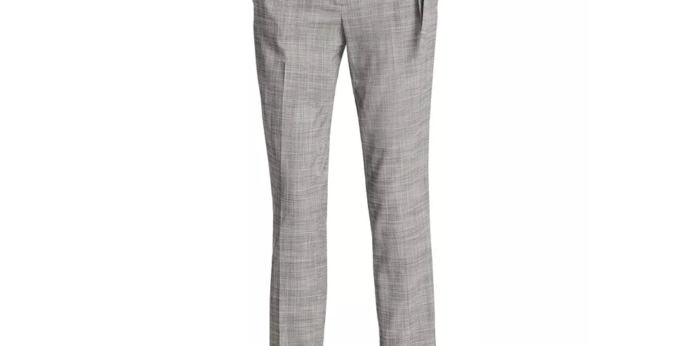 DKNY Women's Belted Essex Ankle Plaid Pant Gray Size 10 Petite